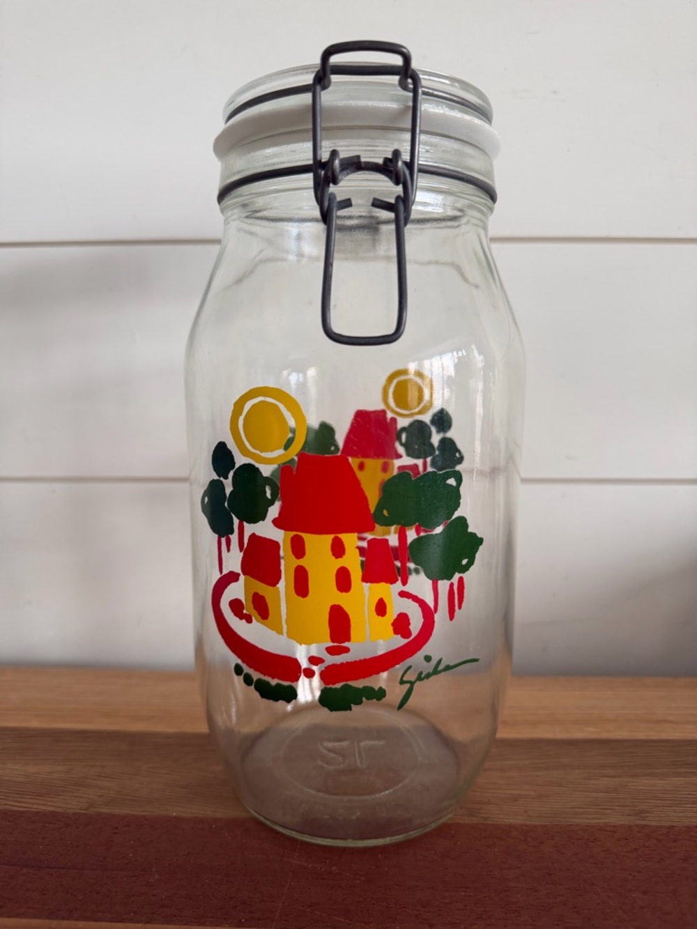 Carlton Glass USA 2 Liter Glass Jar Canister